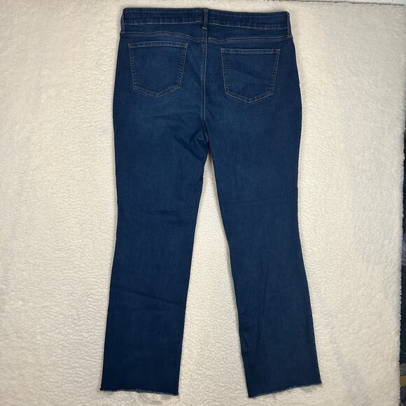 NYDJ Womens Sz 14 Extra Long Marilyn Straight Jean Lift X Tuck Double Shank Blue - Picture 4 of 12